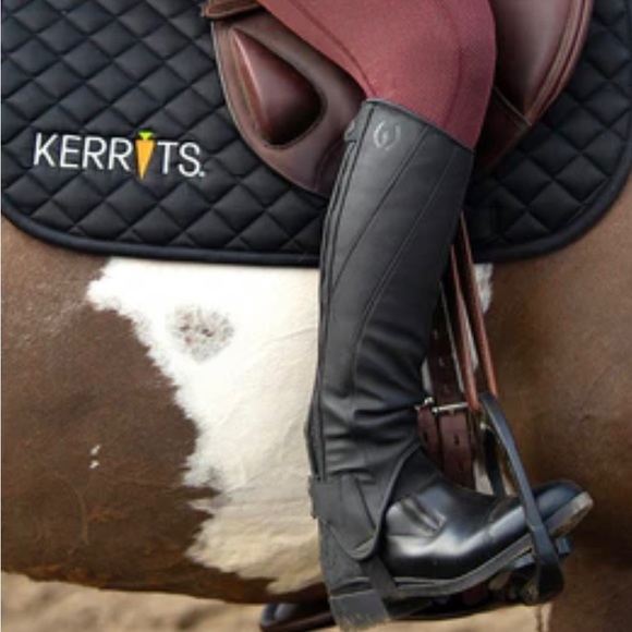 Kerrits Black Blue Houndstooth Equestrian Breeches Pants. Mannequin is size 6 - Picture 1 of 9
